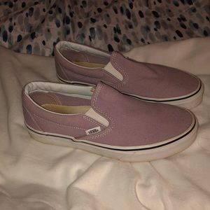 Purple canvas vans